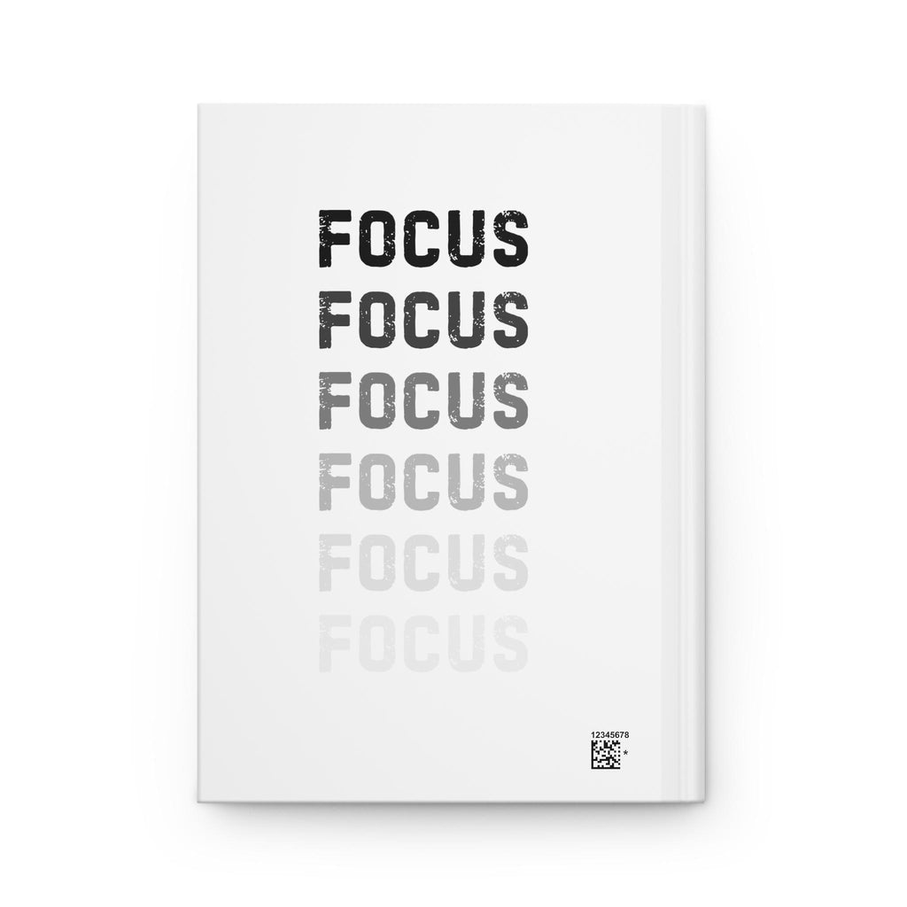 Focus Repeat Hardcover Journal | Minimal Motivational Notebook