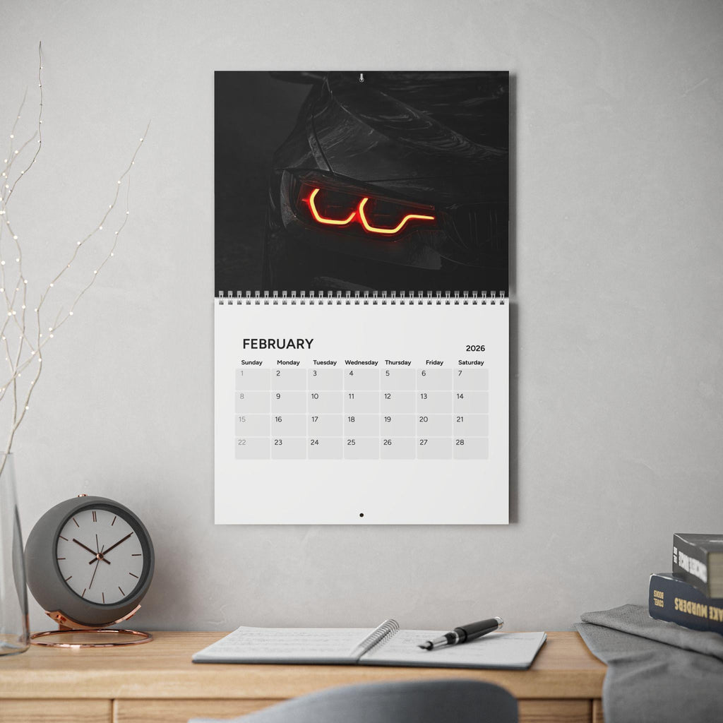 Motivational Luxury Car Photo Calendar 2026 | Wall Calendar