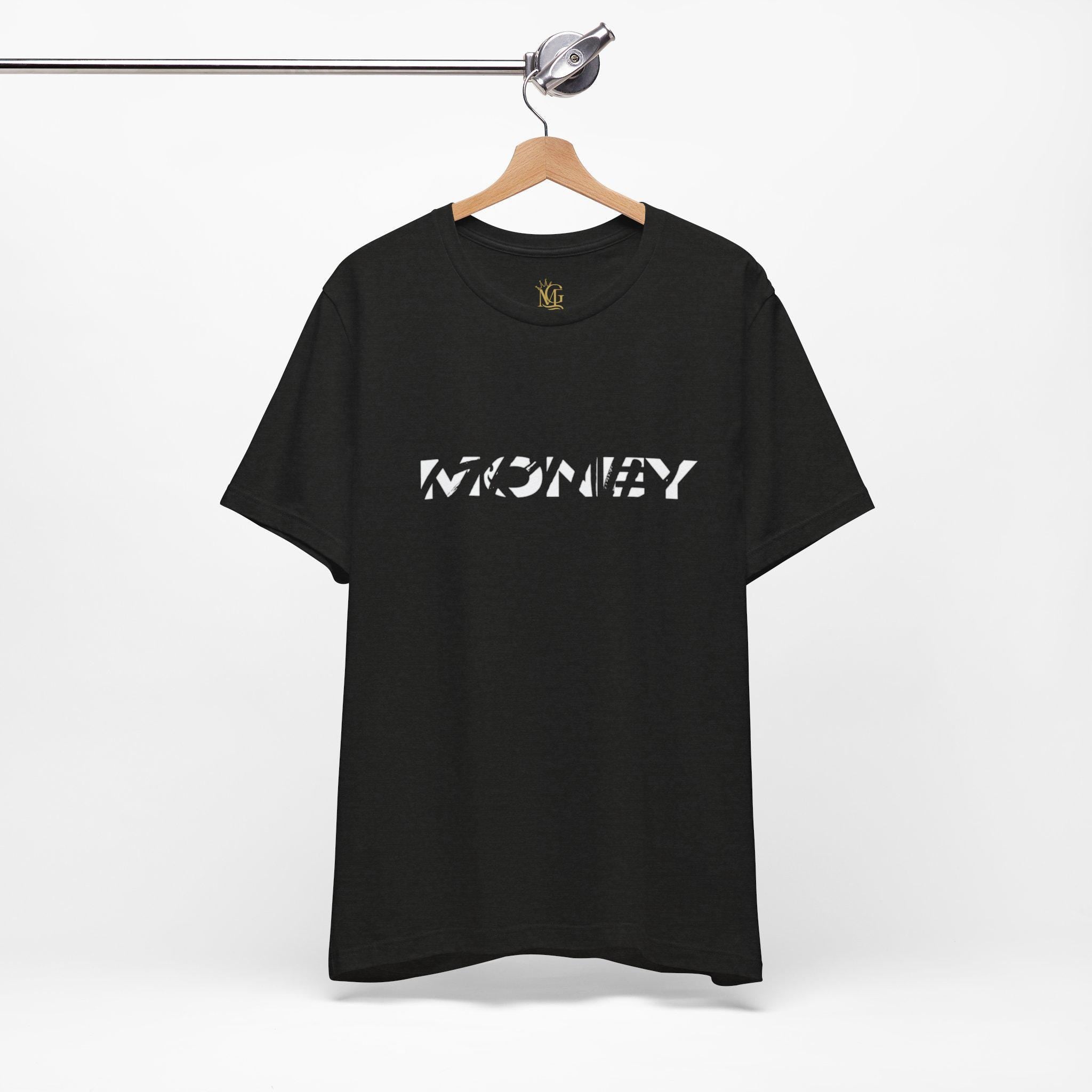 Money stencil logo Tee | Black graphic shirt