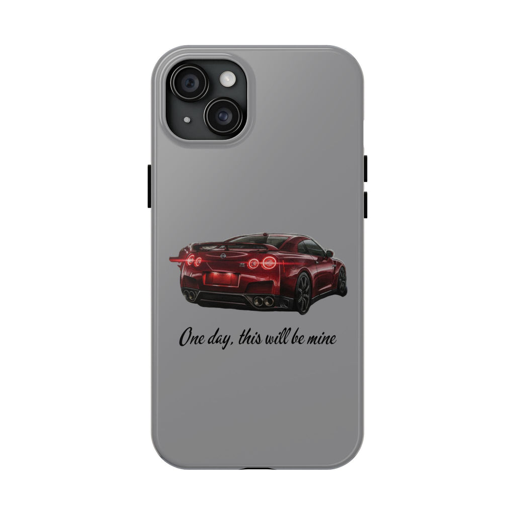 Red Sports Car illustration Tough Phone Case | 'One day, this will be mine'