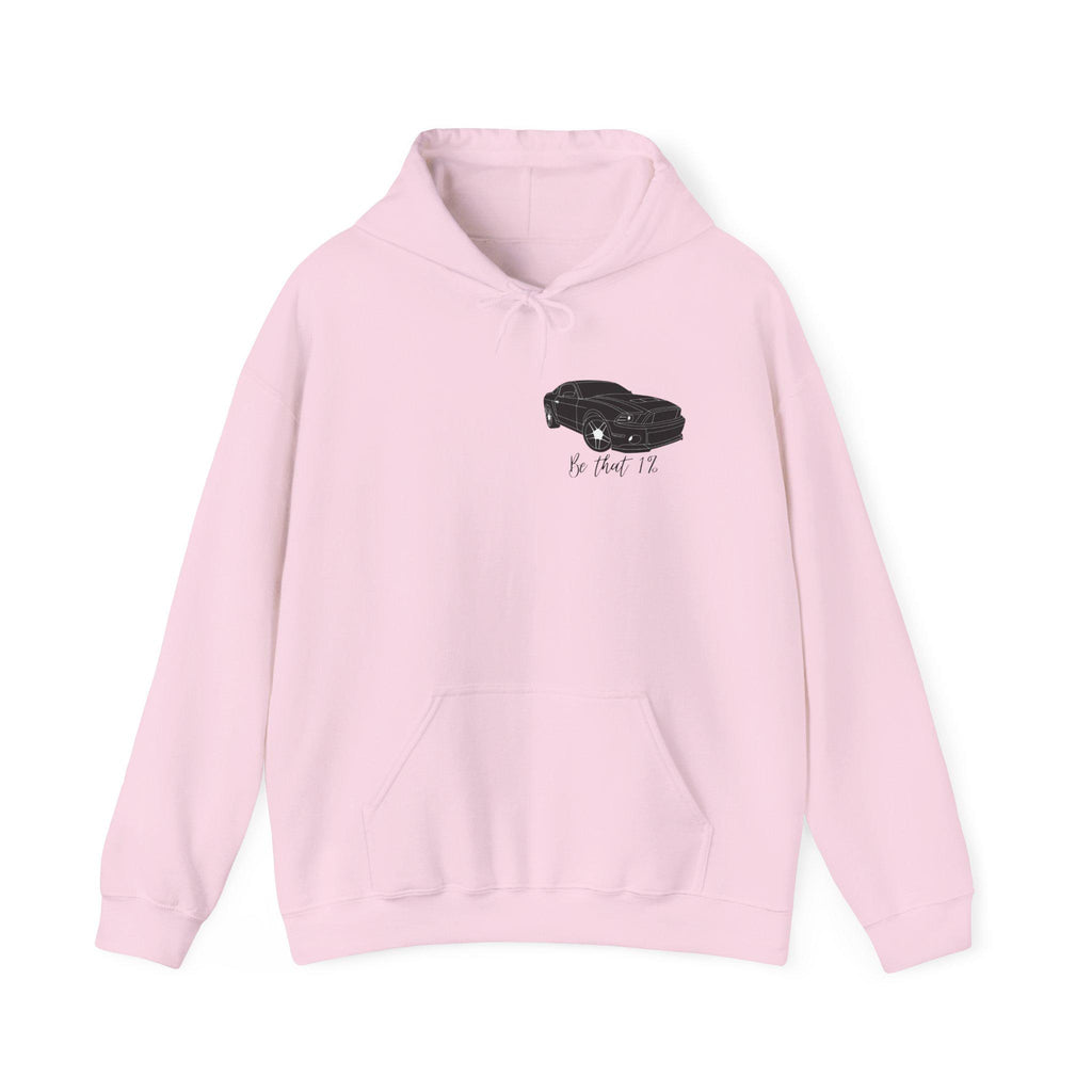 Black Car Sketch Hoodie | Minimal Vintage Muscle Car Illustration