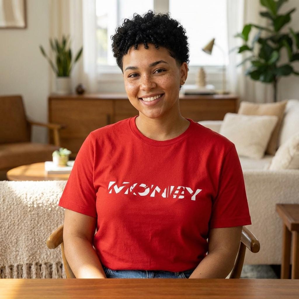 Money stencil logo Tee | Black graphic shirt