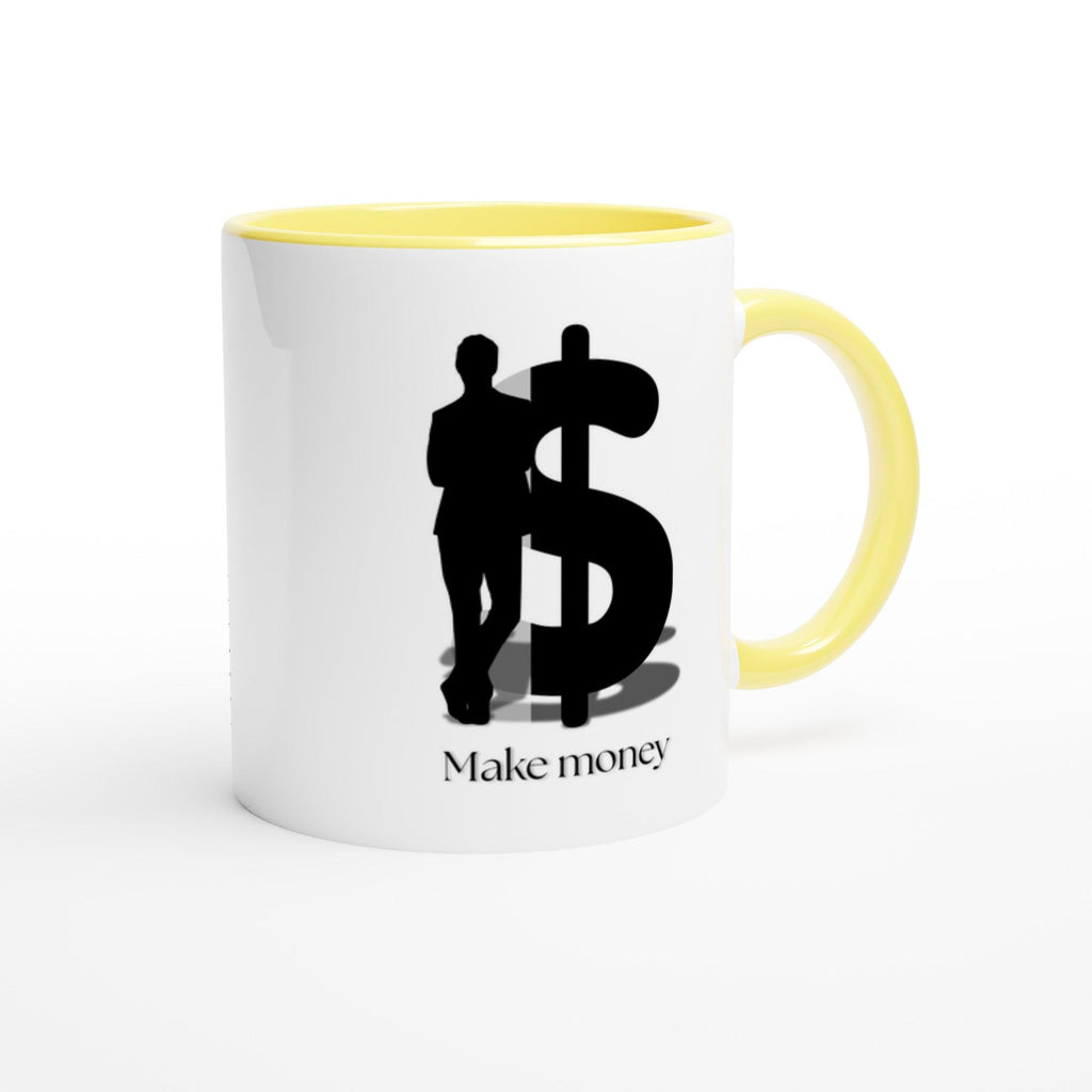 White 11oz Ceramic Mug with Color Inside
