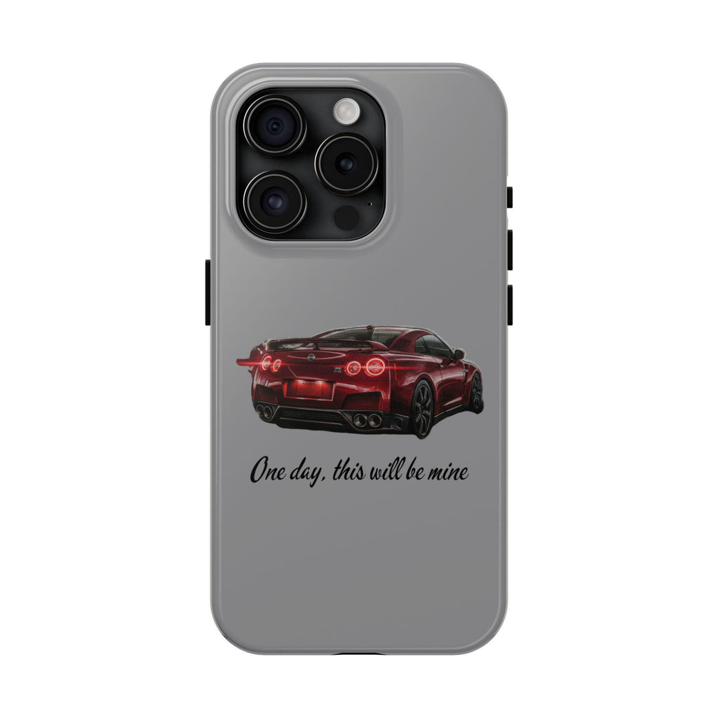 Red Sports Car illustration Tough Phone Case | 'One day, this will be mine'