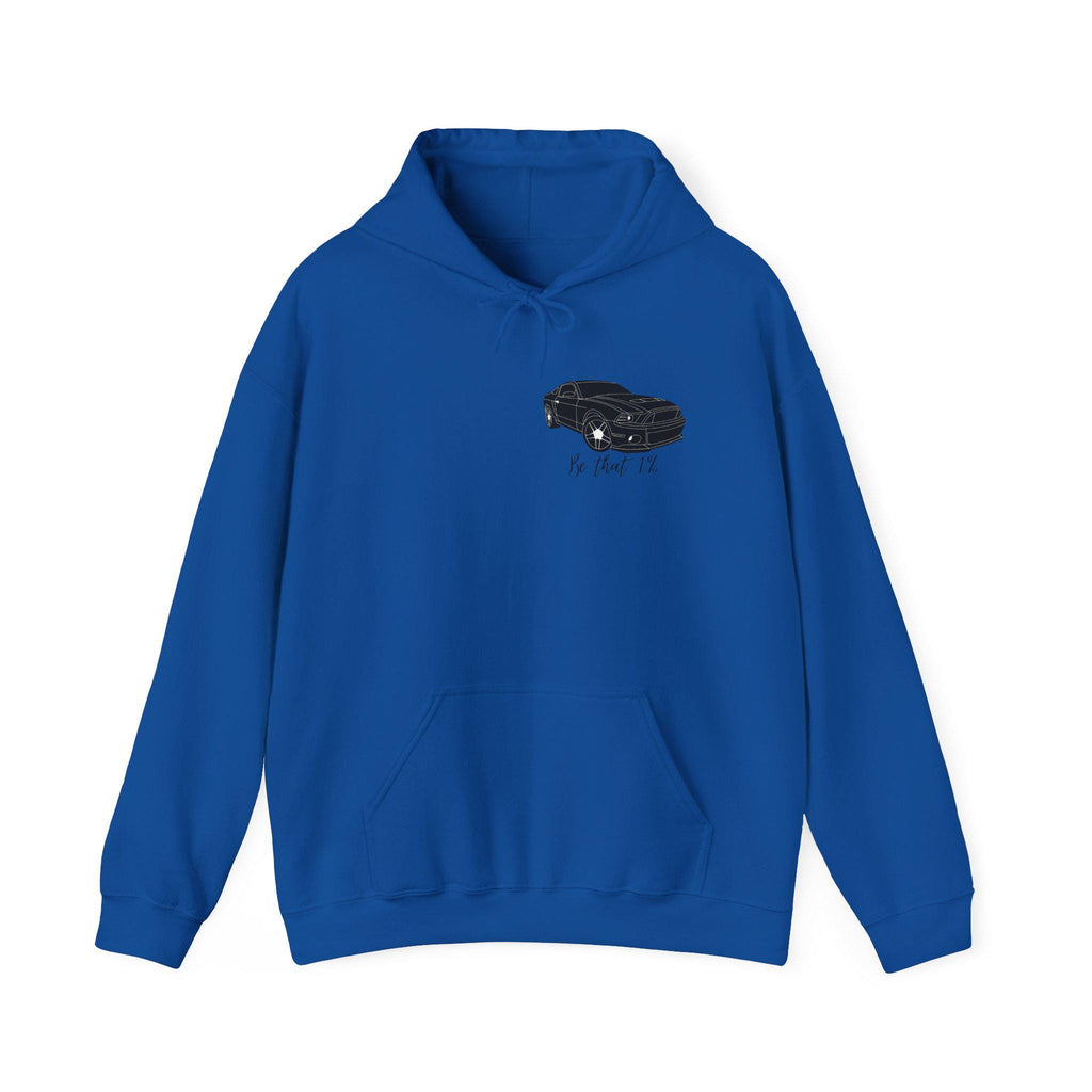 Black Car Sketch Hoodie | Minimal Vintage Muscle Car Illustration