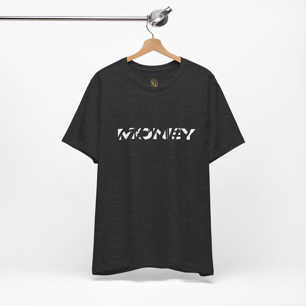 Money stencil logo Tee | Black graphic shirt