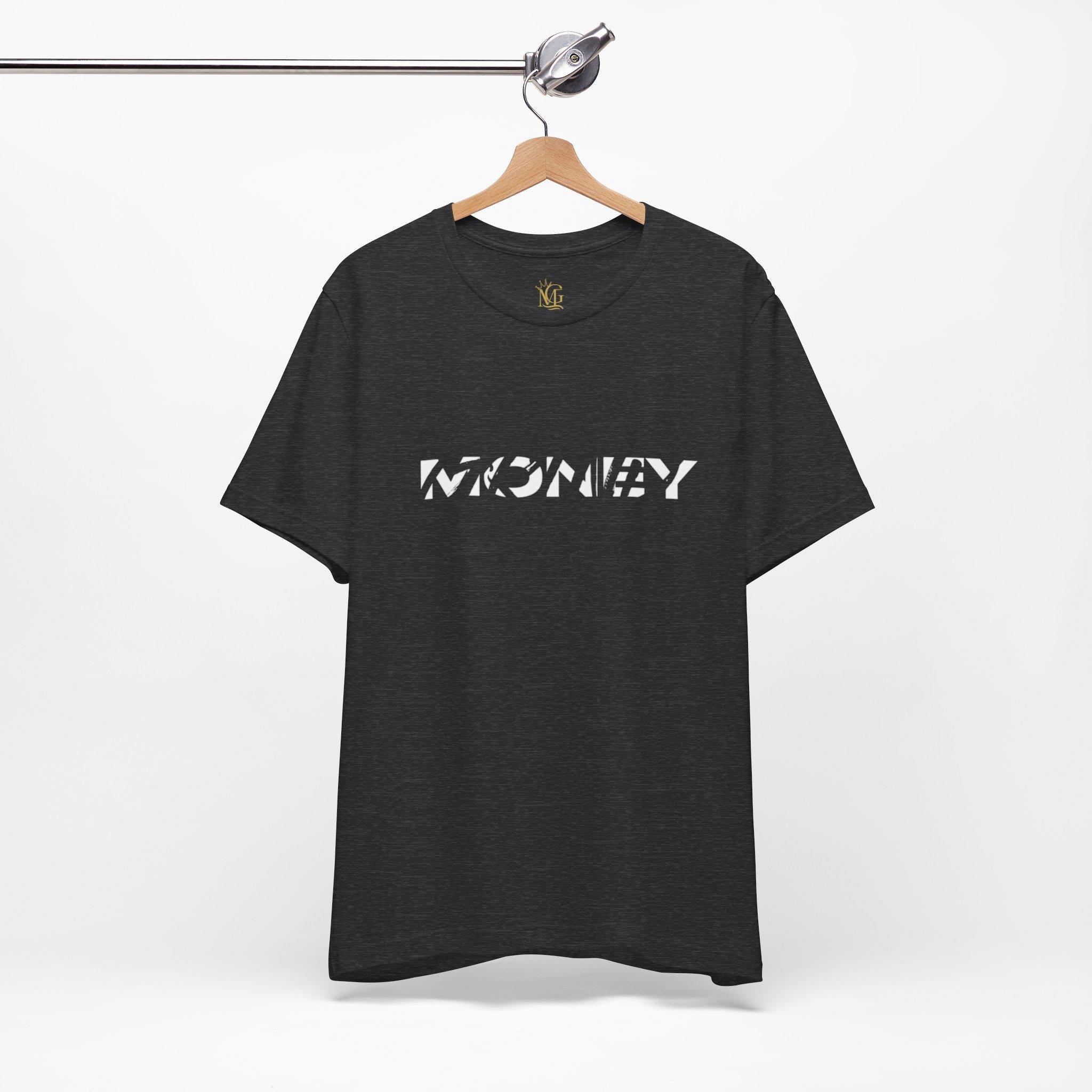 Money stencil logo Tee | Black graphic shirt