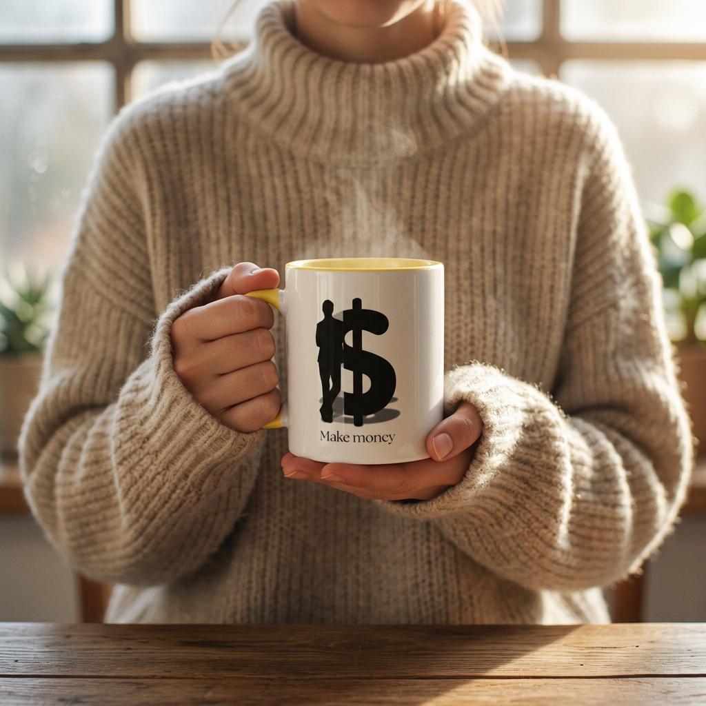 White 11oz Ceramic Mug with Color Inside