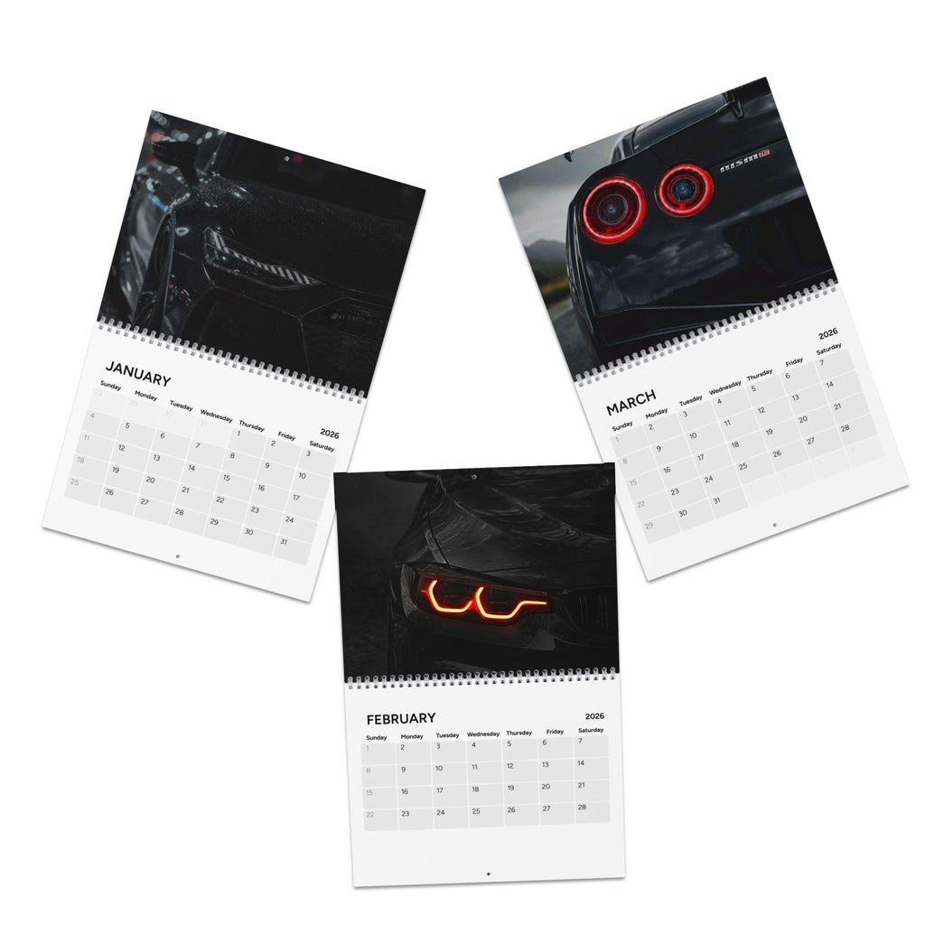 Motivational Luxury Car Photo Calendar 2026 | Wall Calendar