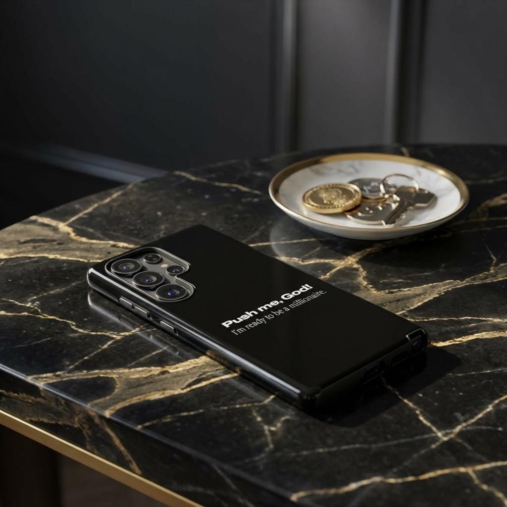 Motivational Scripture Phone Case | Dual-Layer Tough Cover, Glossy/Matte Finish
