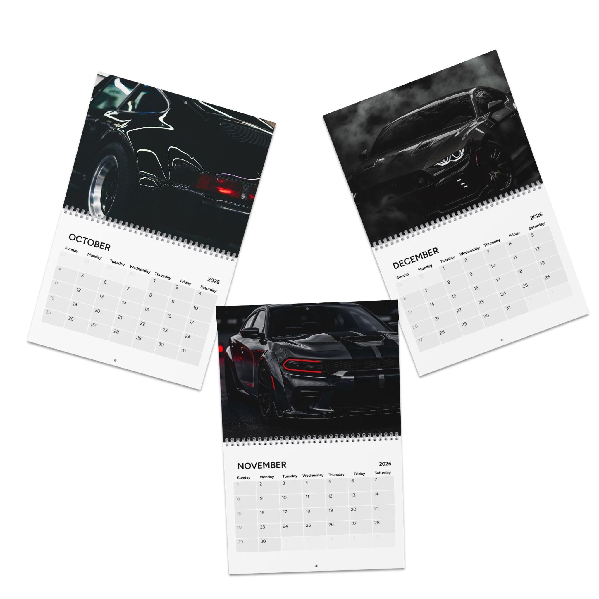 Motivational Luxury Car Photo Calendar 2026 | Wall Calendar