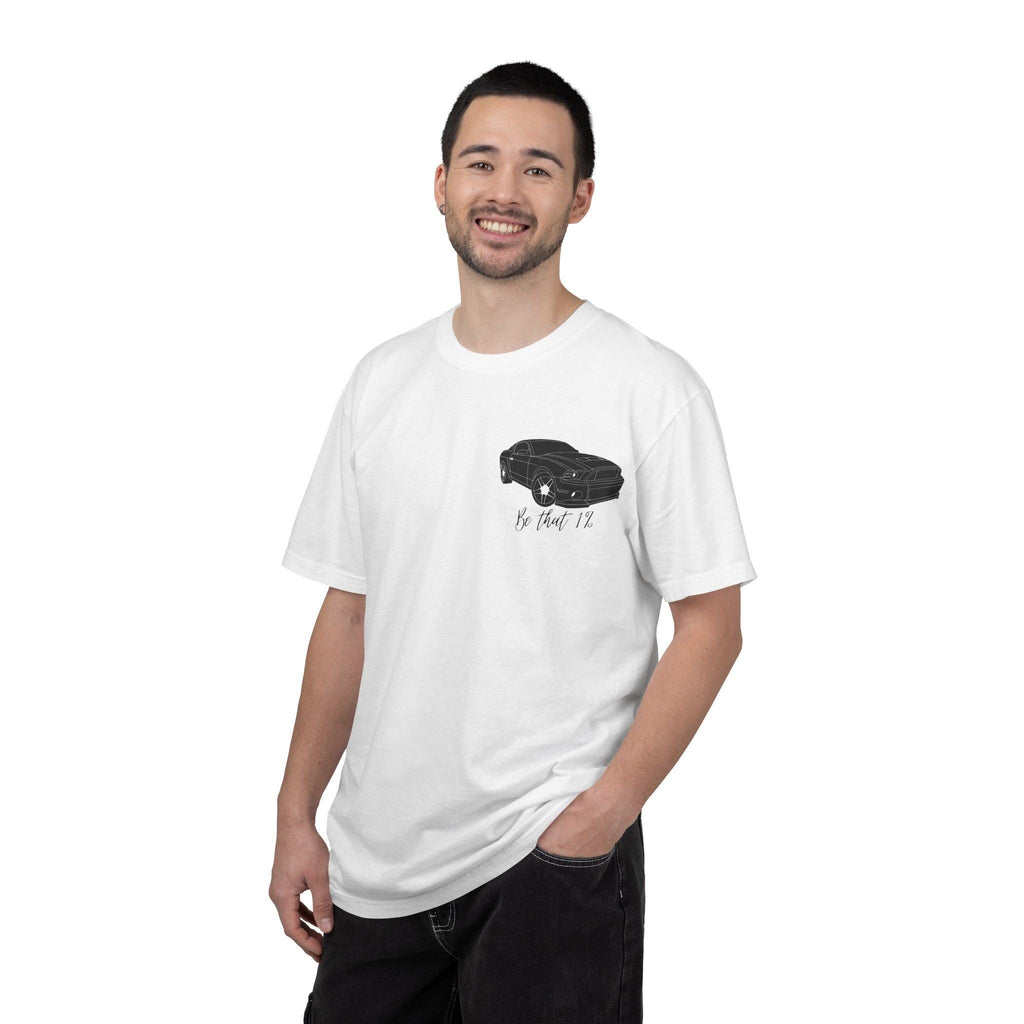 Vintage Muscle Car sketch T-Shirt | Small Front Pocket Graphic