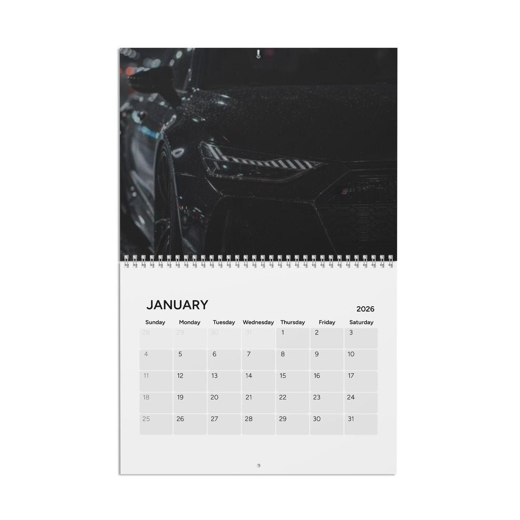 Motivational Luxury Car Photo Calendar 2026 | Wall Calendar
