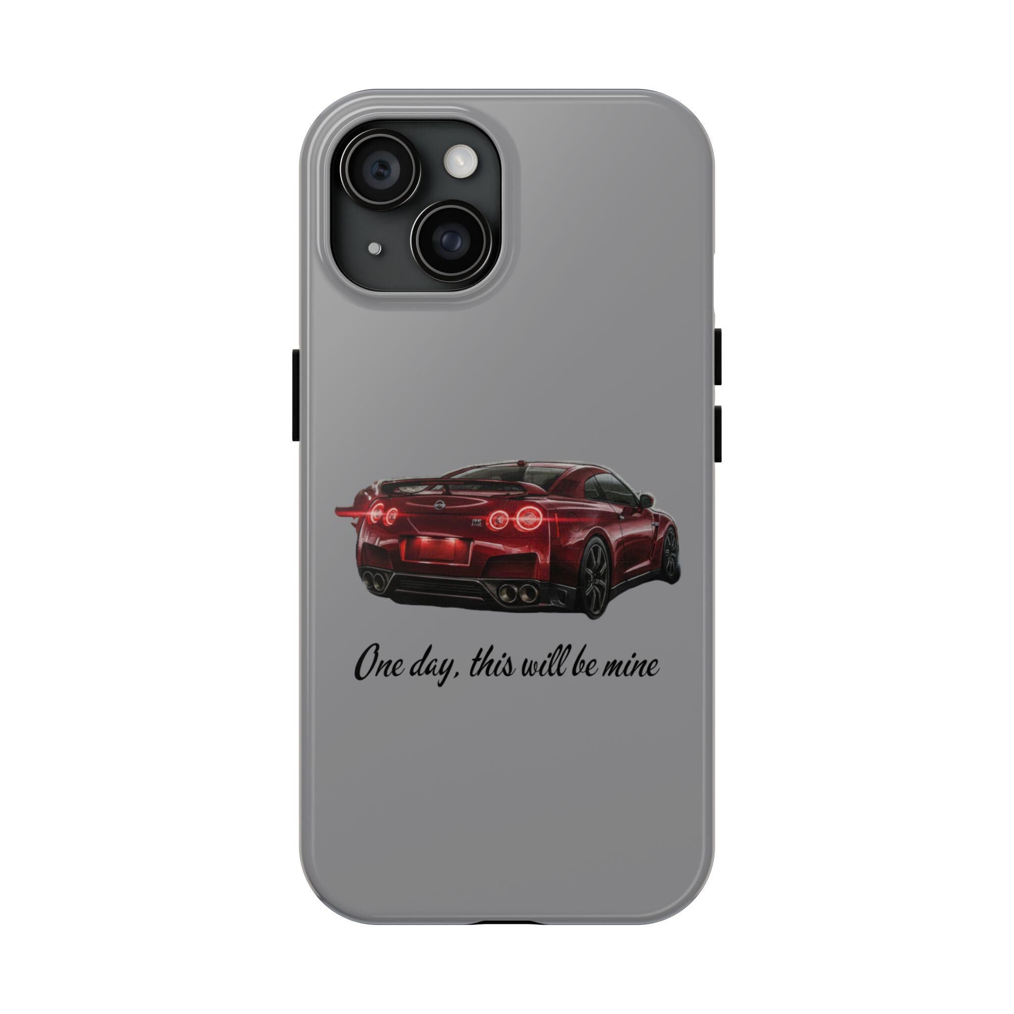 Red Sports Car illustration Tough Phone Case | 'One day, this will be mine'