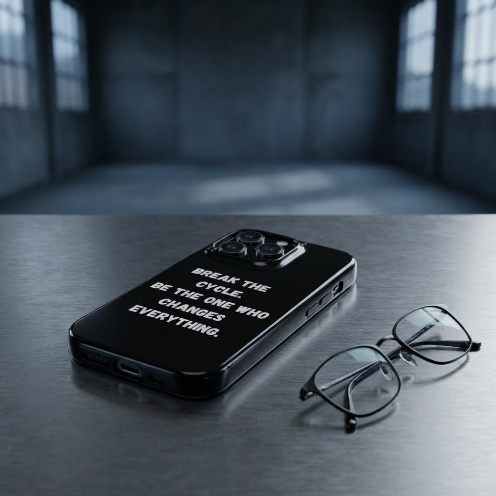 Break the Cycle Quote phone case | Slim Case